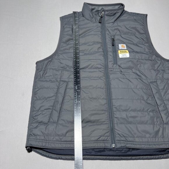 Carhartt Rain Defender Puffer Vest Mens XL Gray Don Julio 1942 Logo 102286 - Picture 12 of 14